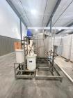 Used IDD Manual CIP/SIP System – (2) 250 Gallon Stainless Tanks, 5HP Pump, Filter, Mounted Skid
