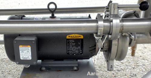 Used Sani-Matic Horizontal C.O.P. Tank, Model RW-12-10-N-NE-1, Approximate 275 Gallon, 304 Stainless Steel. Tank measures approximately 146" long x 24" wide x 21" deep. 2 1/2" sanitary bottom outlet....