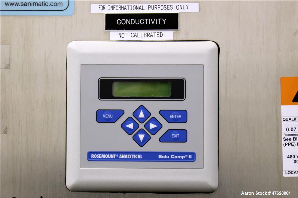 Used Sani-Matic Clean Out Of Place Washer (COP), Model Special Pharma COP, 316