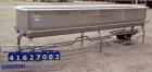 Used Sani-Matic Horizontal C.O.P. Tank, Model RW-12-10-N-NE-1, Approximate 275 Gallon, 304 Stainless Steel. Tank measures approximately 146