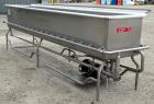 Used Sani-Matic Horizontal C.O.P. Tank, Model RW-12-10-N-NE-1, Approximate 275 Gallon, 304 Stainless Steel. Tank measures approximately 146