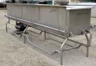 Used Sani-Matic Horizontal C.O.P. Tank, Model RW-12-10-N-NE-1, Approximate 275 Gallon, 304 Stainless Steel. Tank measures approximately 146