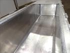 Used Sani-Matic Clean Out of Place Tank, Model RWJ-250.  Stainless Steel, Horizontal.  Trough approximate 120