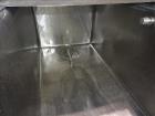 Used Sani-Matic Clean Out of Place Tank, Model RWJ-250.  Stainless Steel, Horizontal.  Trough approximate 120