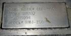 Used Sani-Matic Clean Out of Place Tank, Model RWJ-250.  Stainless Steel, Horizontal.  Trough approximate 120
