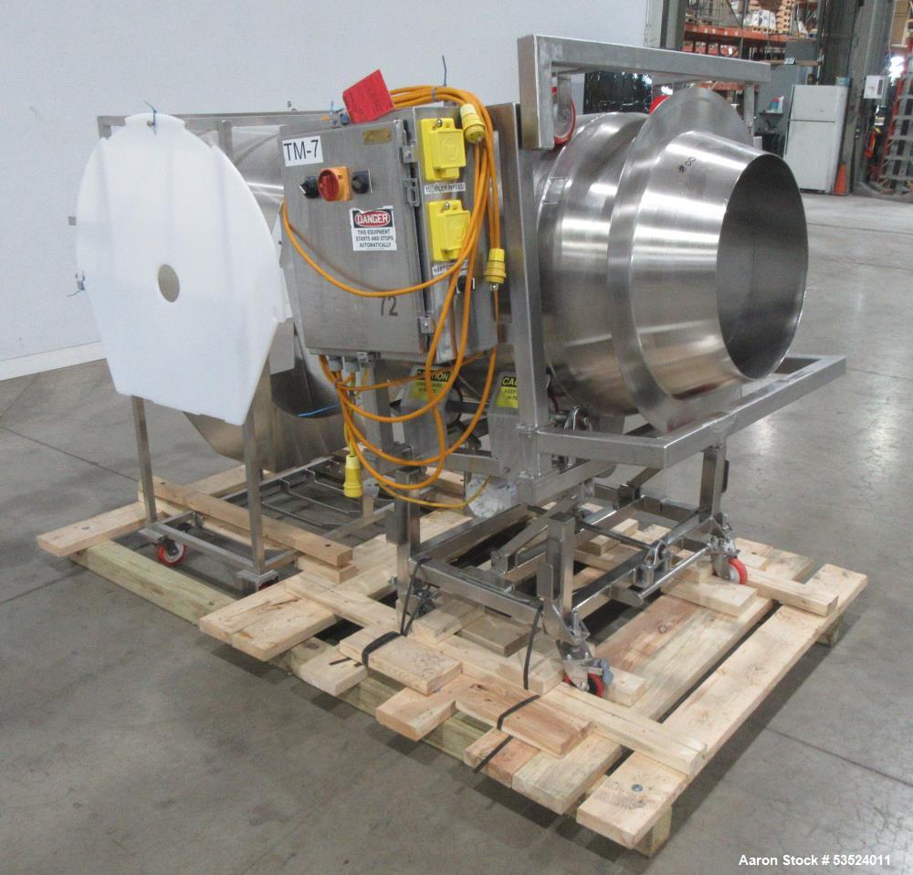 Stainless Steel Seasoning Drum – 30" x 44" Industrial Tumbler