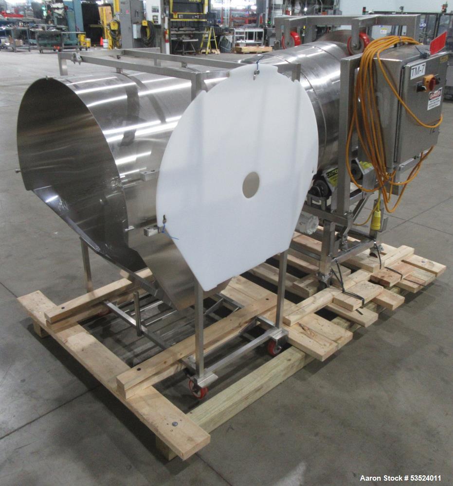 Stainless Steel Seasoning Drum – 30" x 44" Industrial Tumbler