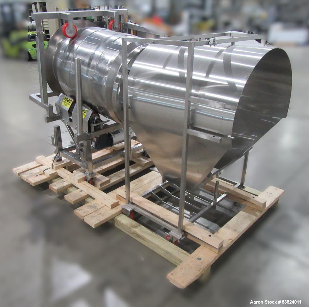 Stainless Steel Seasoning Drum – 30" x 44" Industrial Tumbler