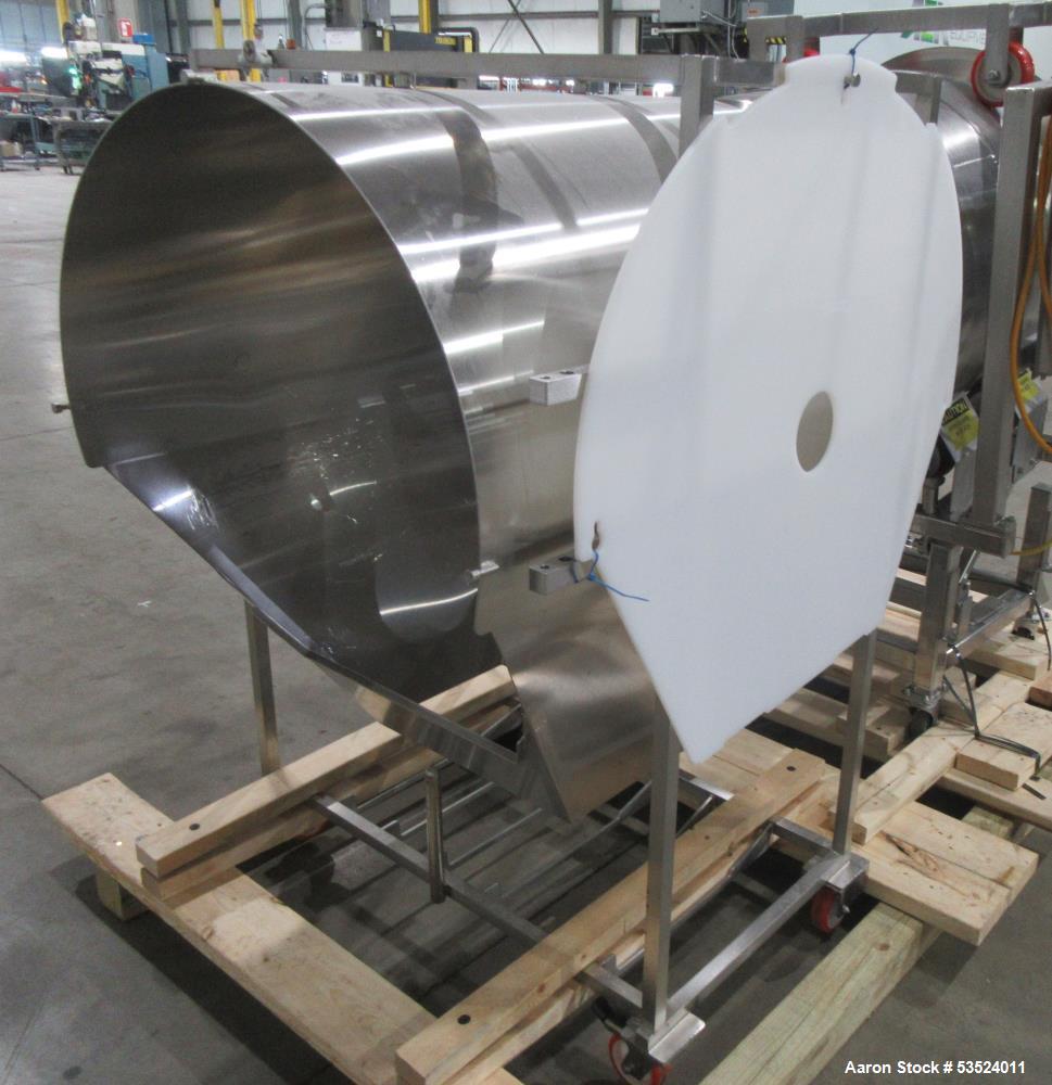 Stainless Steel Seasoning Drum – 30" x 44" Industrial Tumbler