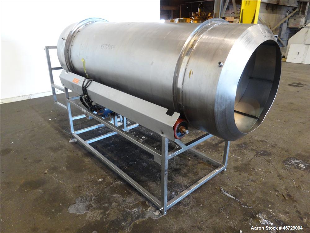 Used Seasoning Drum Tumbler, Horizontal, 304 Sta