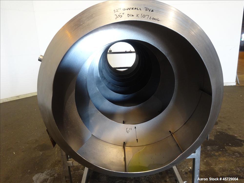 Used Seasoning Drum Tumbler, Horizontal, 304 Sta