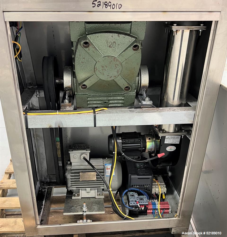 Used Coating Pan, 39" Diameter, Stainless Steel.