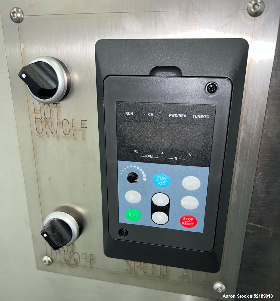 Used Coating Pan, 39" Diameter, Stainless Steel.