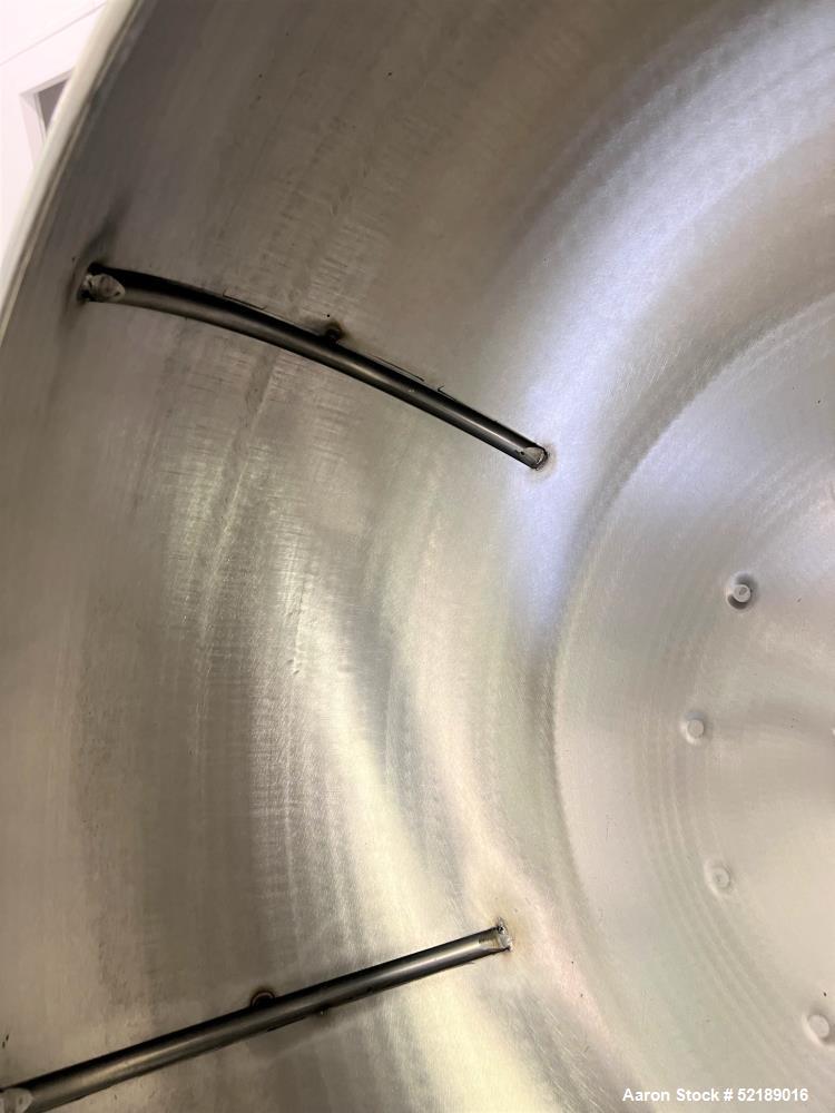 Used Coating Pan, 39" Diameter, Stainless Steel.