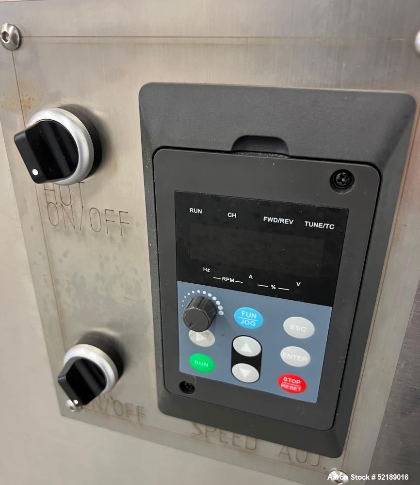 Used Coating Pan, 39" Diameter, Stainless Steel.