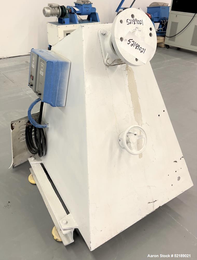 Used- Coating Pan Base Only. With a 1.5hp, 3/60/208-230/460 volt, 1140 rpm motor and reducer, and variable speed pulley. NO ...