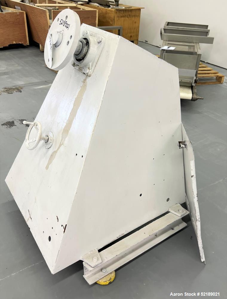 Used- Coating Pan Base Only. With a 1.5hp, 3/60/208-230/460 volt, 1140 rpm motor and reducer, and variable speed pulley. NO ...