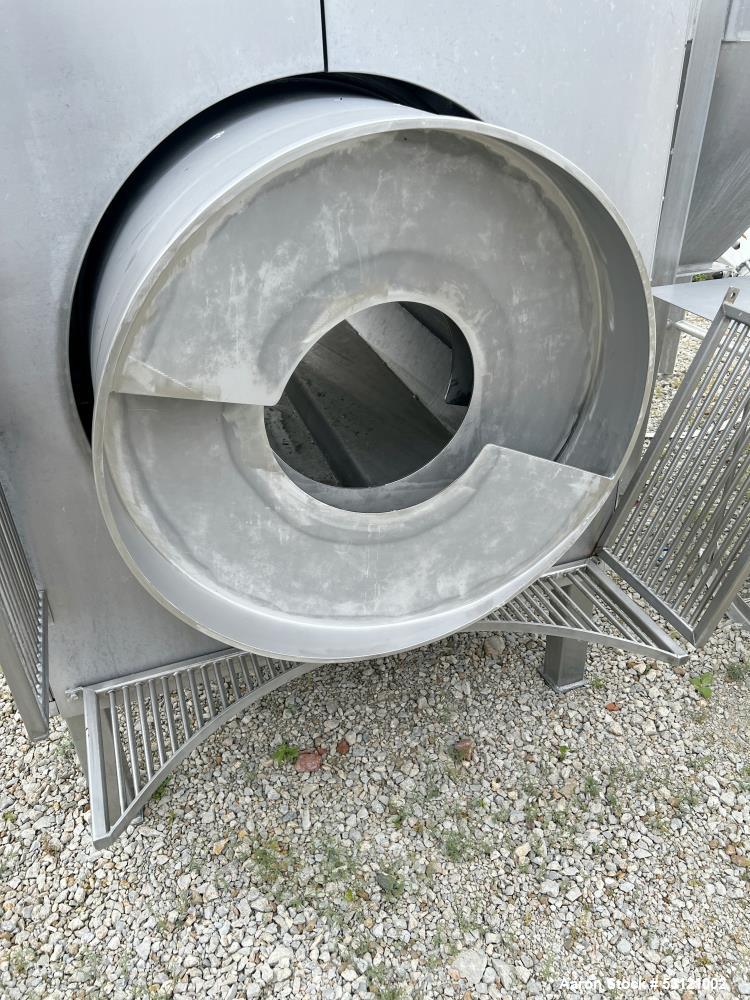 Used Stainless Steel Drum Tumbler / Mixer – 36" x 48", Belt-Driven
