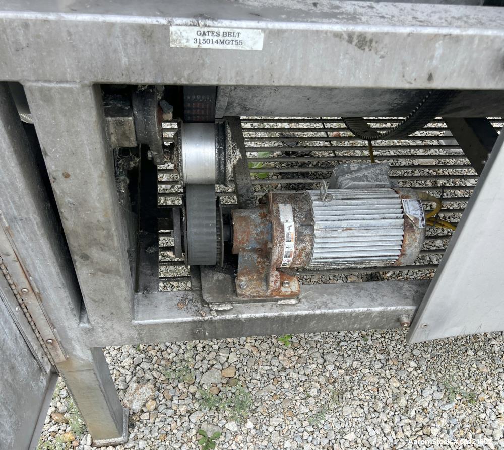 Used Stainless Steel Drum Tumbler / Mixer – 36" x 48", Belt-Driven