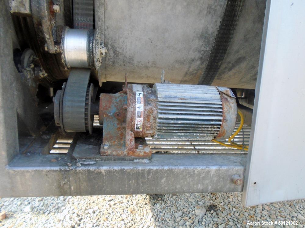 Used Stainless Steel Drum Tumbler / Mixer – 36" x 48", Belt-Driven