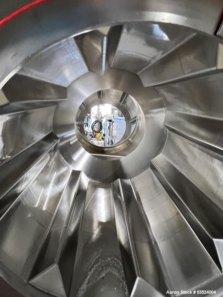 Used Industrial Spray Dynamics Stainless Steel 30" Diameter Coating Drum / Tumbl
