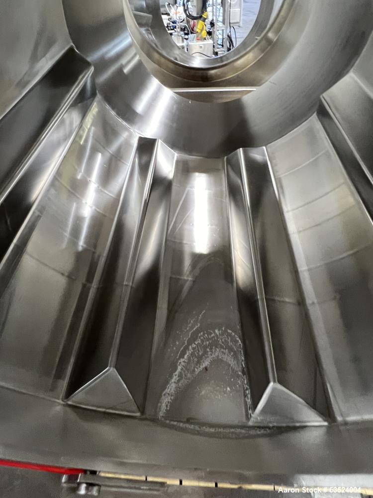 Used Industrial Spray Dynamics Stainless Steel 30" Diameter Coating Drum / Tumbl