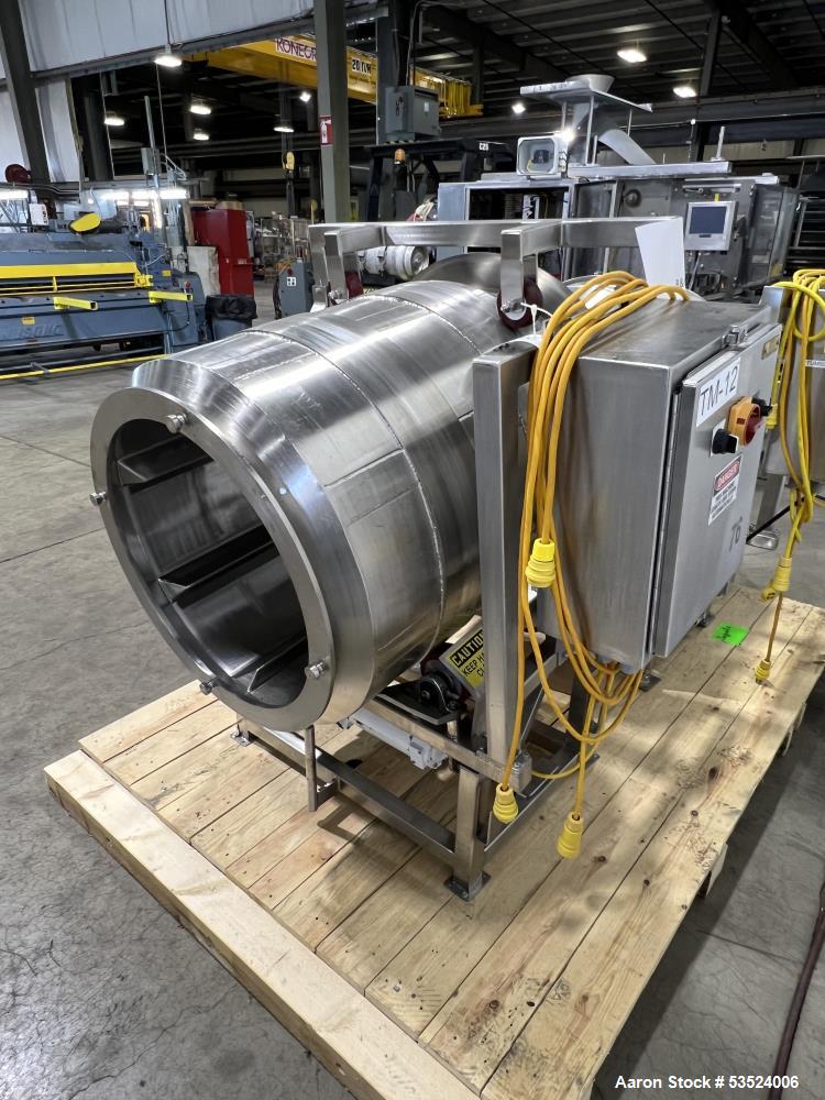 Used Spray Dynamics Stainless Steel Soft Flight Coating Drum – 30" Diameter