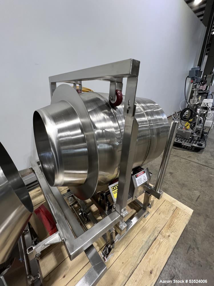 Used Spray Dynamics Stainless Steel Soft Flight Coating Drum – 30" Diameter