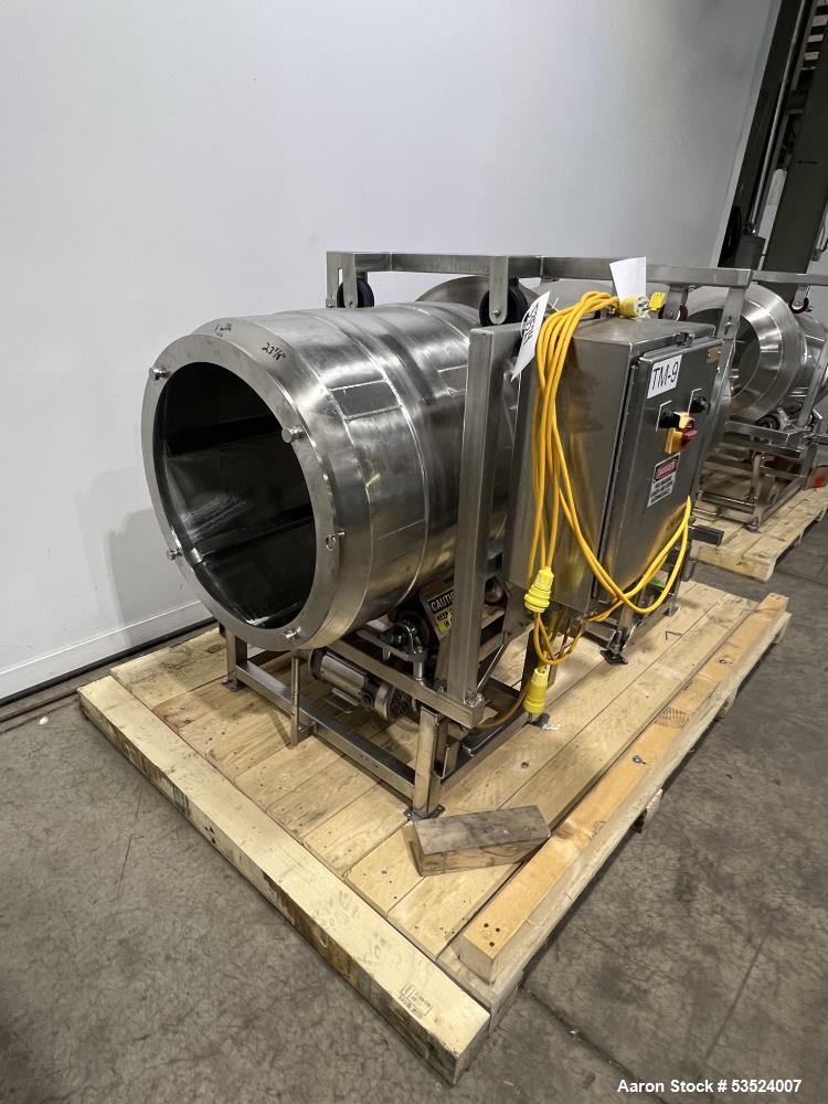 Used Spray Dynamics Soft Flight Coating Drum – 30" Dia. Stainless Steel