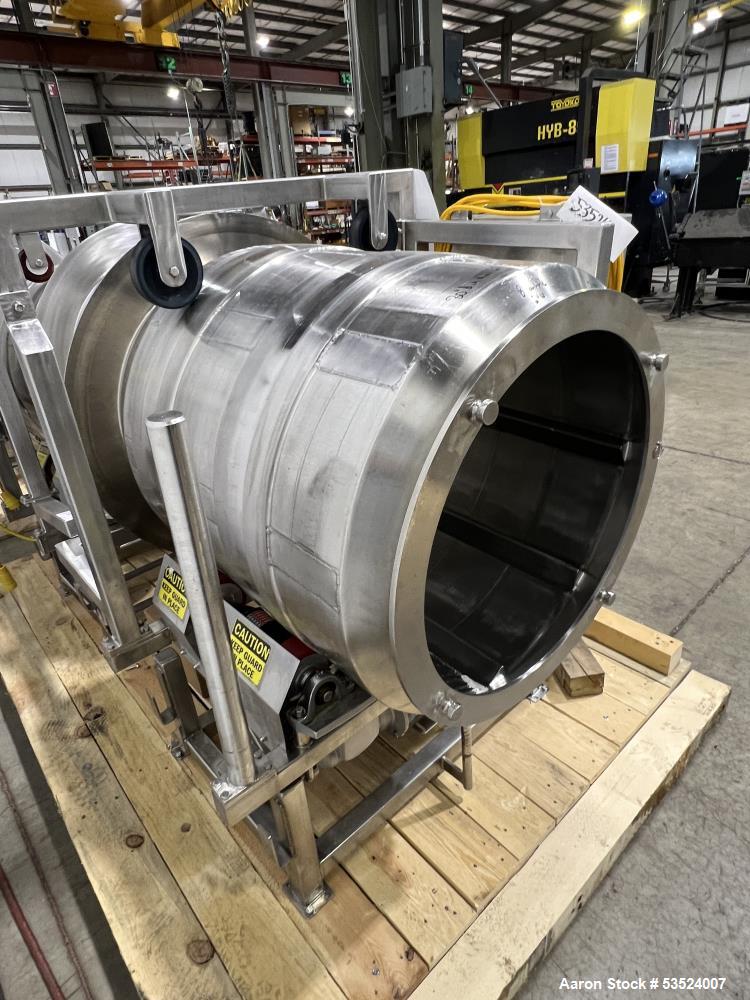 Used Spray Dynamics Soft Flight Coating Drum – 30" Dia. Stainless Steel