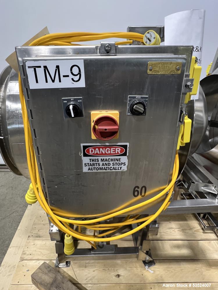 Used Spray Dynamics Soft Flight Coating Drum – 30" Dia. Stainless Steel