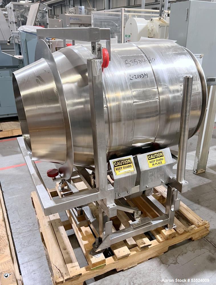 Used 30" Diameter Stainless Steel Soft Flight Coating Drum by Spray Dynamics – F