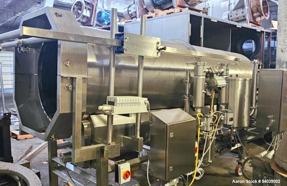Used Spray Dynamics Spray Coating System – FastBack Feeder, Liquid & Dry Applicators, SS Mix Tanks, Built 2008