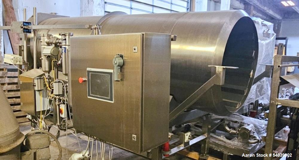 Used Spray Dynamics Spray Coating System – FastBack Feeder, Liquid & Dry Applicators, SS Mix Tanks, Built 2008