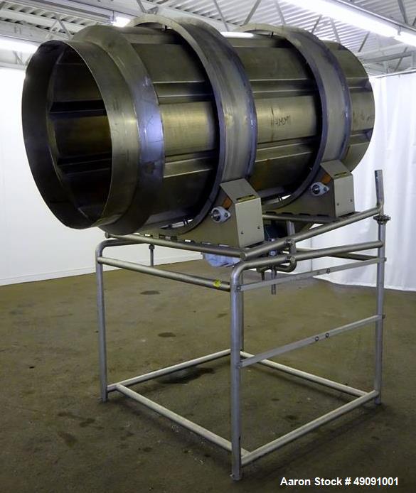 Used Allen Systems / FMC FoodTech Coating Drum, Model 70870-14, Type SPC.