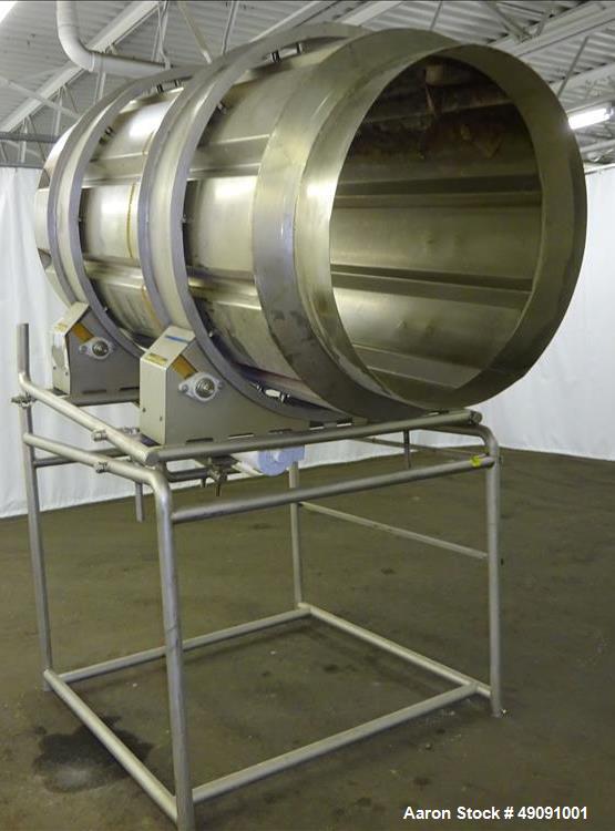 Used Allen Systems / FMC FoodTech Coating Drum, Model 70870-14, Type SPC.