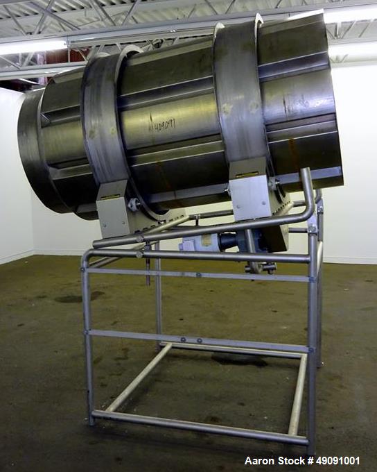 Used Allen Systems / FMC FoodTech Coating Drum, Model 70870-14, Type SPC.