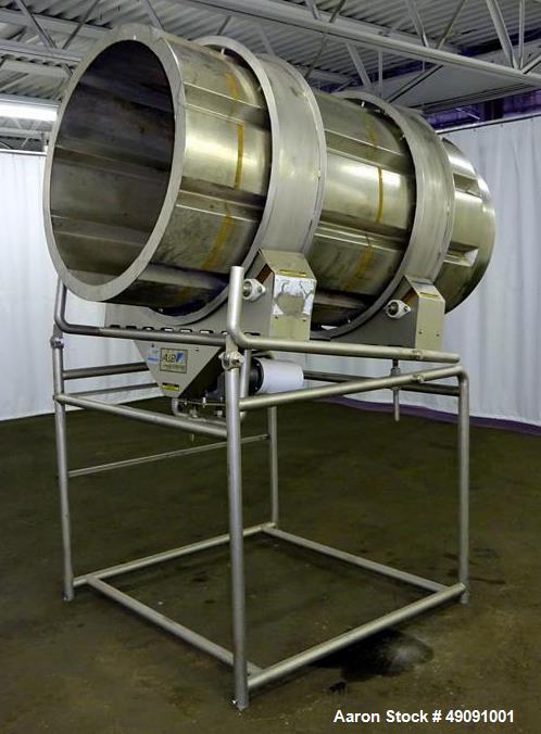 Used Allen Systems / FMC FoodTech Coating Drum, Model 70870-14, Type SPC.
