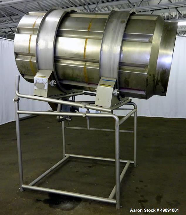Used Allen Systems / FMC FoodTech Coating Drum, Model 70870-14, Type SPC.