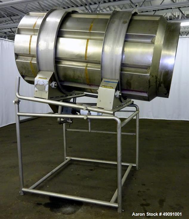 Used- Allen Systems / FMC FoodTech Coating Drum, Model 70870-14, Type SPC.