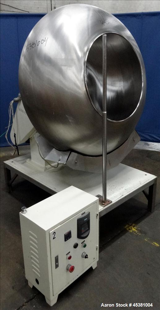 Used- Jiangsu Cuibao Group Chufa Sugar Coating Machine, Model BTJ-1250 