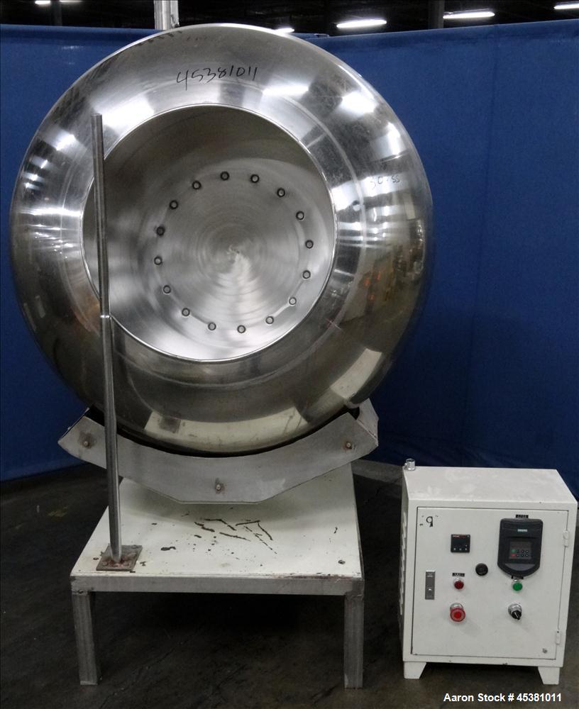 Used- Jiangsu Cuibao Group Chufa Sugar Coating Machine, Model BTJ-1250