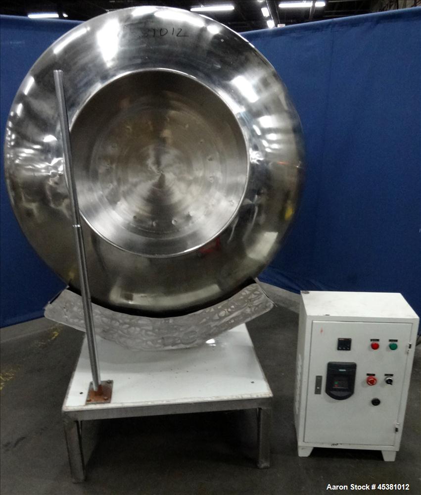 Used Jiangsu Cuibao Group Chufa Sugar Coating Machine, Model BTJ-1250 