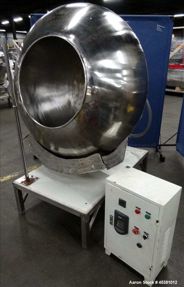 Used Jiangsu Cuibao Group Chufa Sugar Coating Machine, Model BTJ-1250 