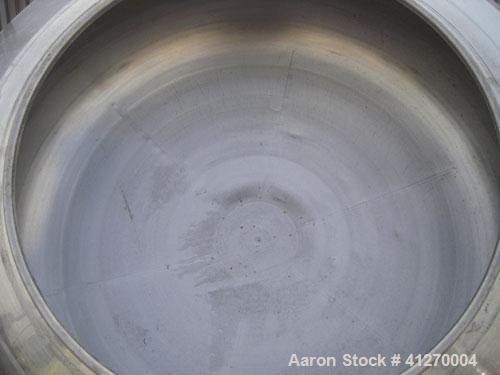 Used- C. Skerman And Sons Coating Pan, 304 Stainless Steel. 60" diameter x 30" deep, 30" diameter front opening. Requires mo...