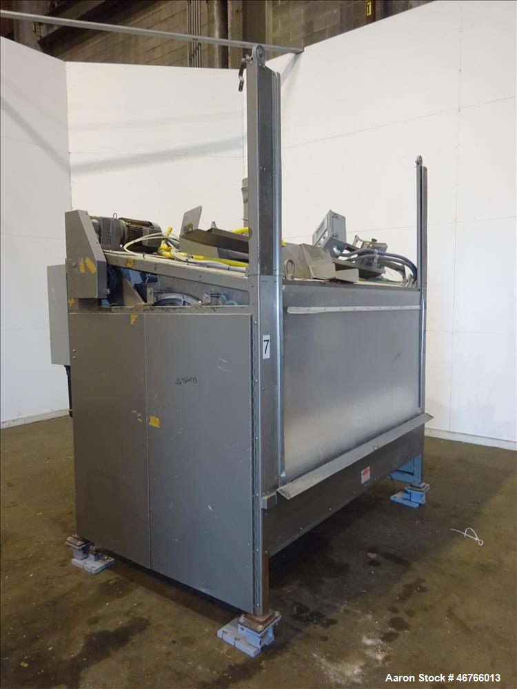 Used- DTG Finn Belt Coater Model MAXI, 304 Stainless Steel, Approximate 72" wide Belt. Spray bar with (10) nozzles. Capacity...