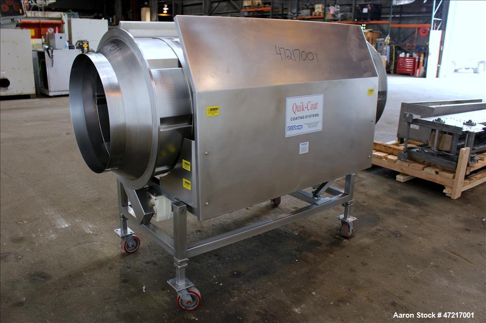Used FOODesign Machinery & Systems Quik-Coat Coating Systems Seasoning Drum, Mo