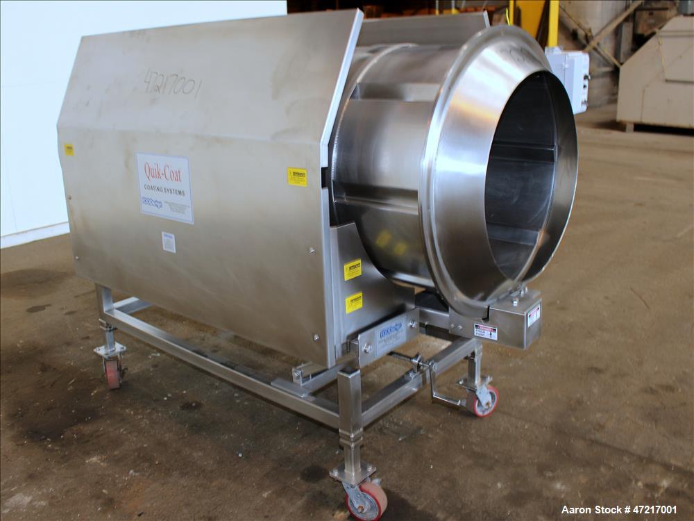 Used FOODesign Machinery & Systems Quik-Coat Coating Systems Seasoning Drum, Mo