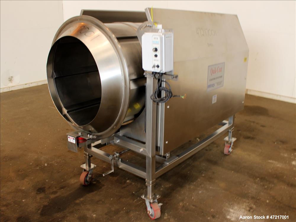 Used FOODesign Machinery & Systems Quik-Coat Coating Systems Seasoning Drum, Mo