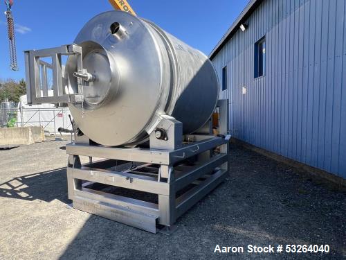 Used FPEC Vacuum Tumbler, Model VT-85 | 5,000 lb Capacity | 304 Stainless Steel | 10 HP Motor | Front Load | Food Grade